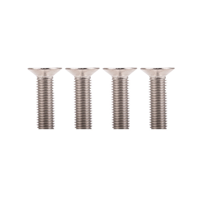 Four 24mm screws line up on a white background.